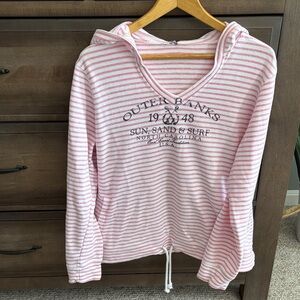 "Outer Banks 1948," "sun sand & surf," "North Carolina," "hoodie"